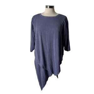 Tienda Ho Handwoven Asymmetrical Purple Top‎ Womens One Size